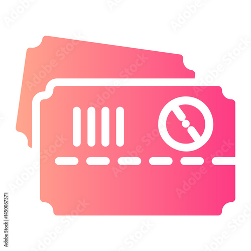 ticket gradient icon