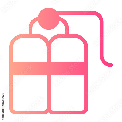 oxygen tank gradient icon