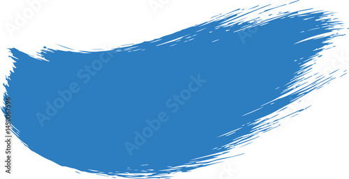 Bold cobalt blue paintbrush stroke, ideal for backgrounds.