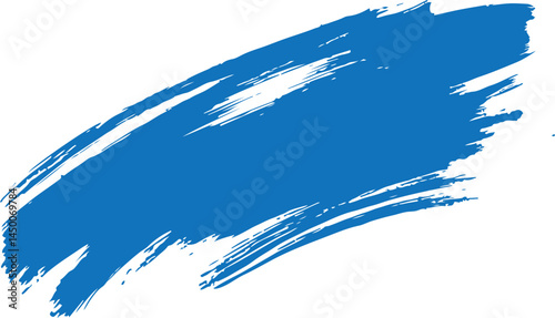 Bold cobalt blue paintbrush stroke, ideal for backgrounds.