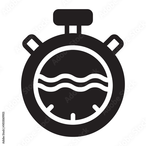 stopwatch glyph icon