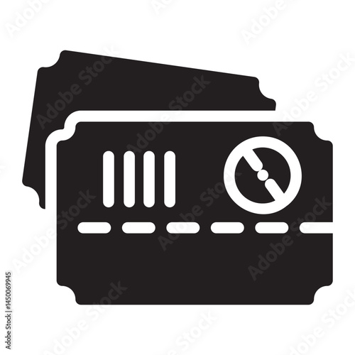ticket glyph icon