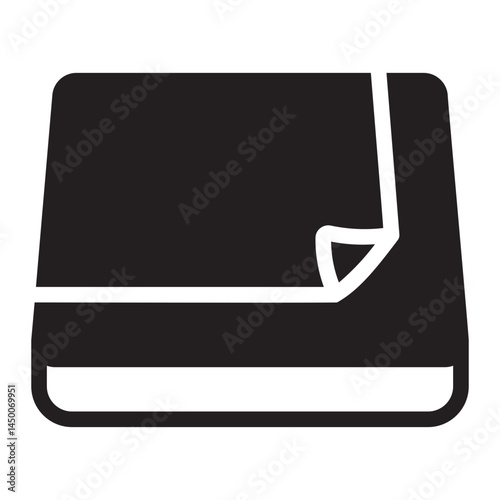 towel glyph icon