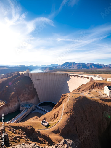 The massive Grand Coulee Dam in Washington State