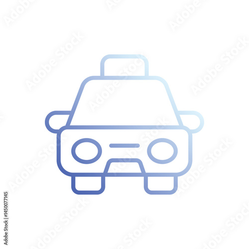 Taxi icon vector stock illustration
