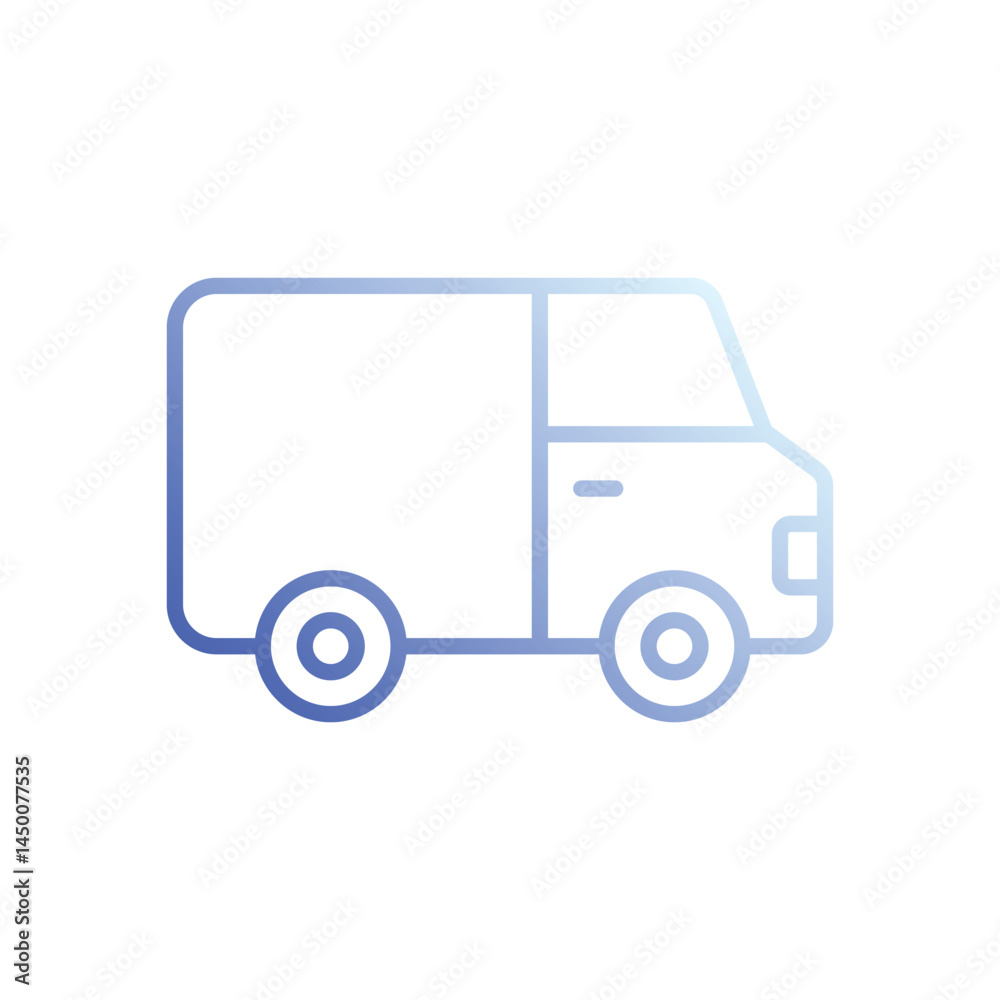 Van icon vector stock illustration Van icon vector stock illustration