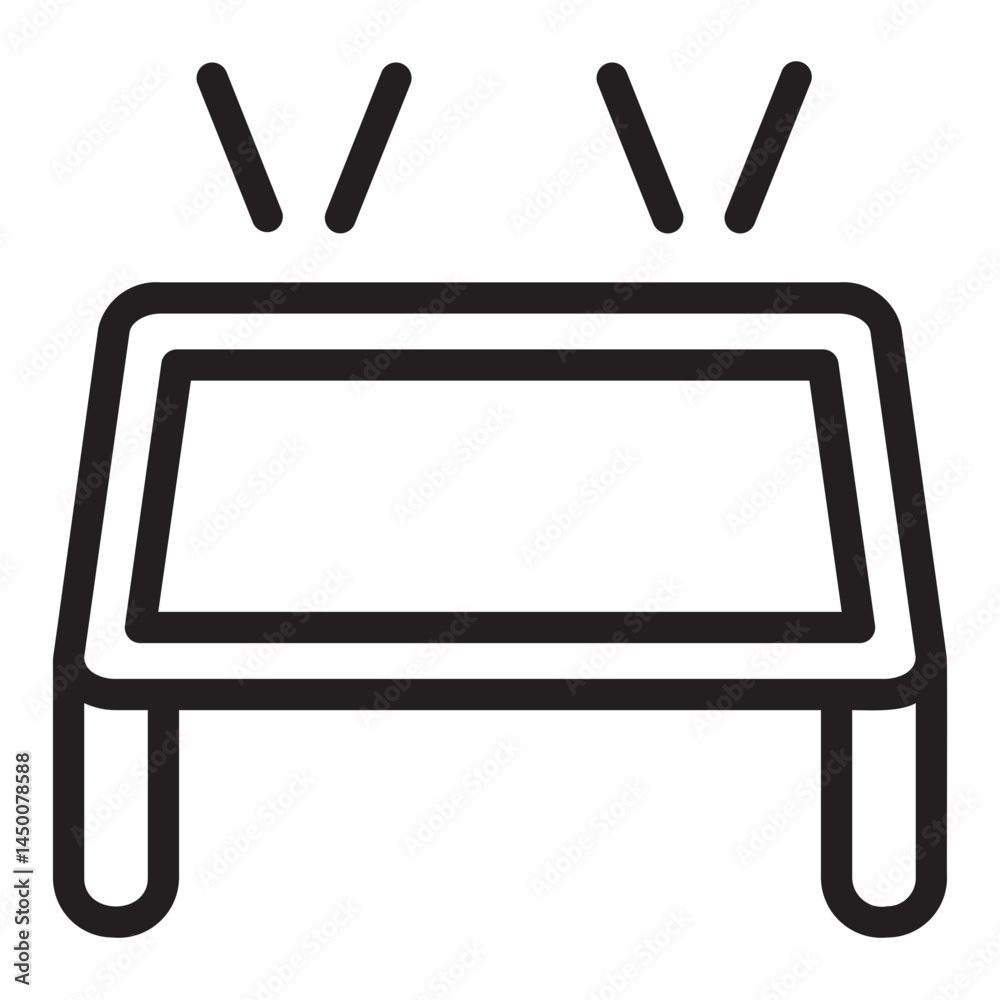 trampoline line icon trampoline line icon
