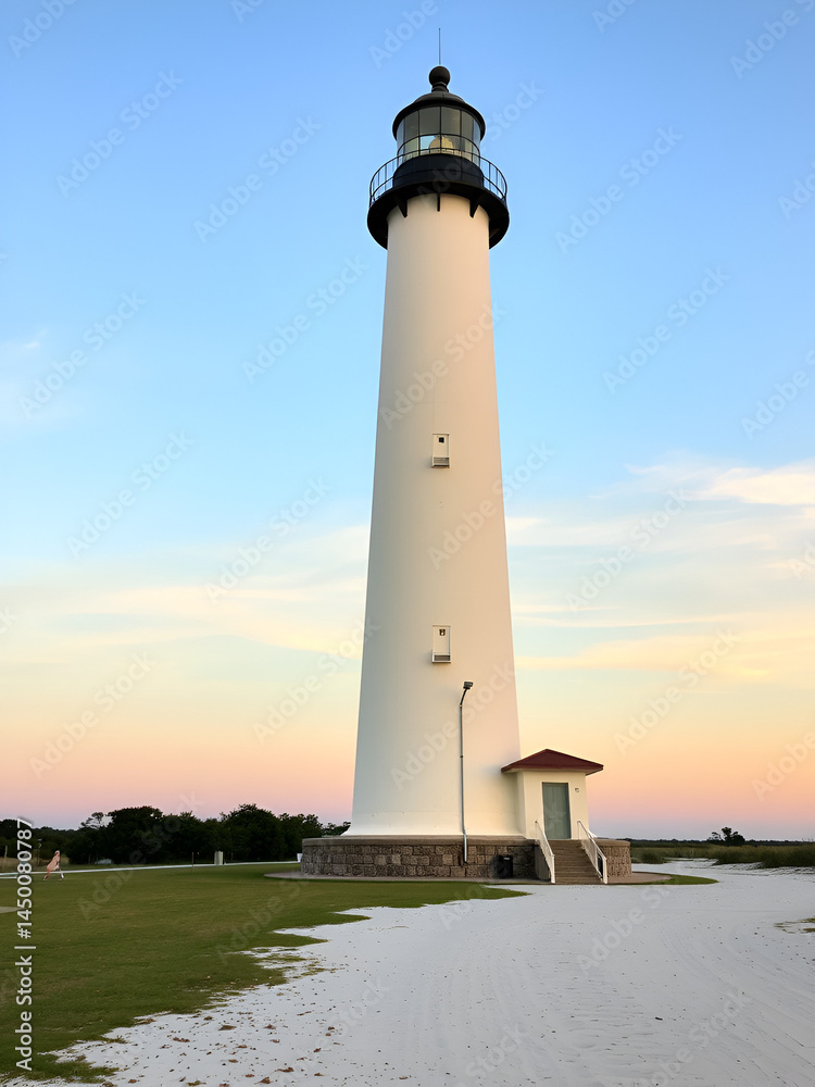 Ponce Inlet Lighthouse in Volusia County Park at the South of Daytona Beach, Florida