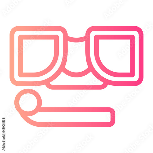 snorkeling gradient icon