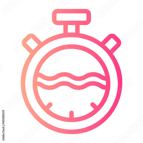 stopwatch gradient icon