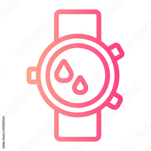smart watch gradient icon