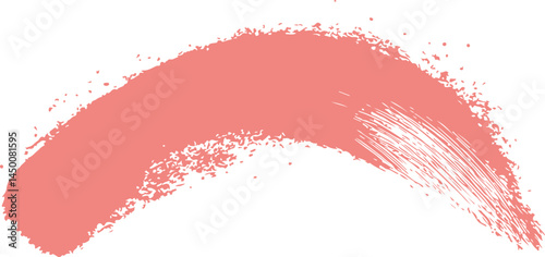A textured, blush-colored stroke, suggestive of makeup application.