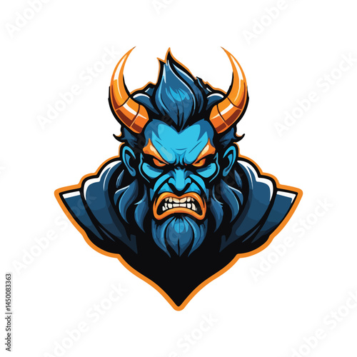 God of the Underworld: Bold Esports Mascot Logo Featuring Hades