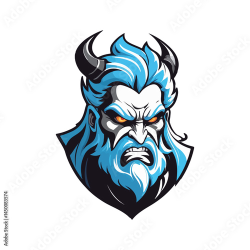 God of the Underworld: Bold Esports Mascot Logo Featuring Hades