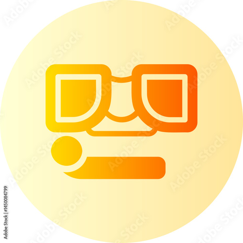 snorkeling gradient icon