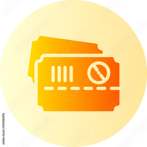 ticket gradient icon