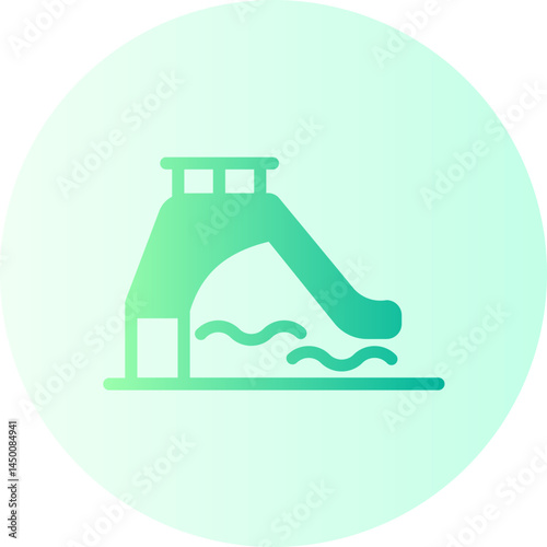 water slide gradient icon