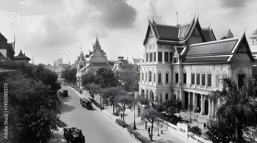 Bangkok’s historic Rattanakosin Island with old city charm photo