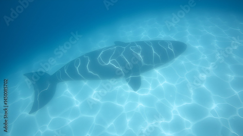 sperm whale or cachalot around the island of Mauritius