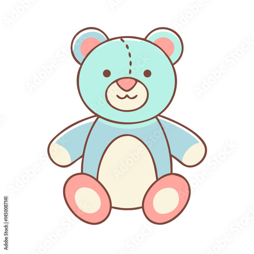 Stuffed Teddy Bear Icon Toy Plush Cuddly Transparent Background