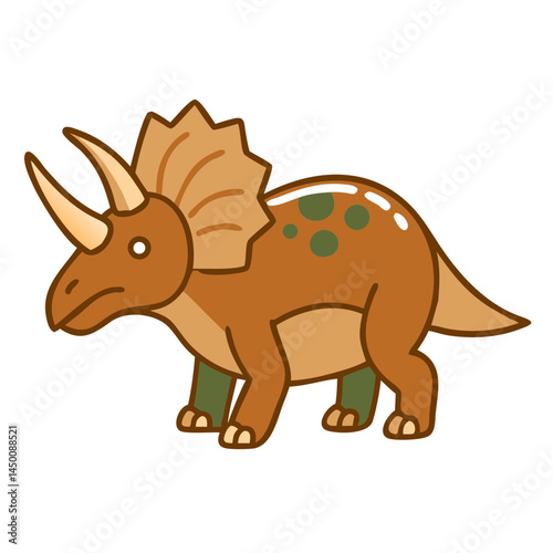 Triceratops Icon Dinosaur Prehistoric Animal Transparent Background