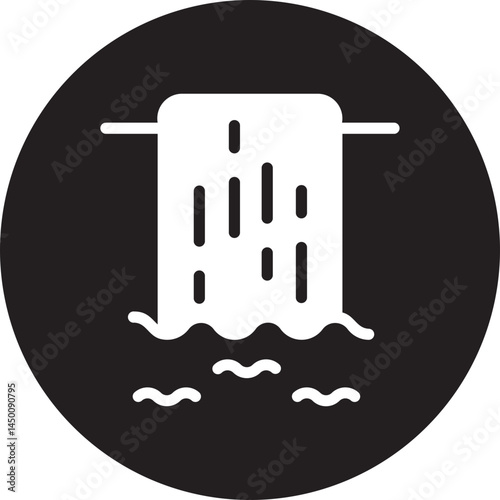 Waterfall  glyph icon