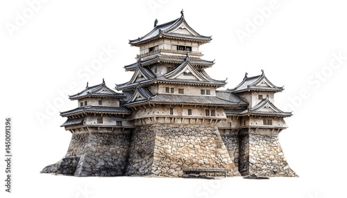 the great wall of china isolated on transparent background