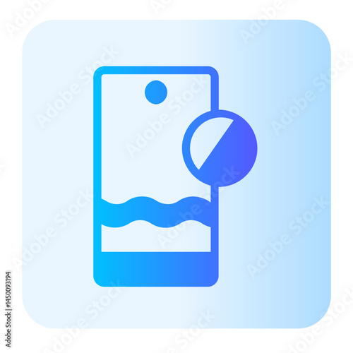 No Mobile gradient icon