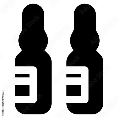 vector illustration of an ampoule