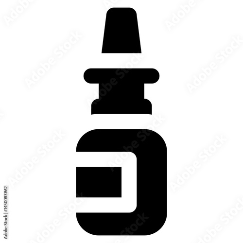 vector illustration of a nasal spray