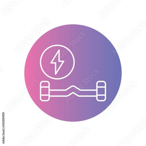 Hoverboard Icon vector stock illustration