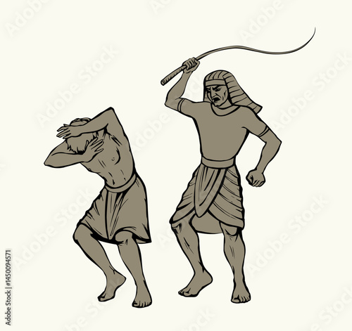 Vector drawing. Man protect himself from the wind