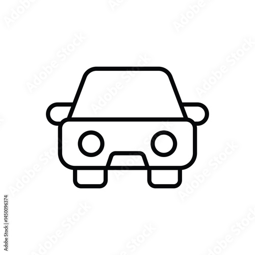 Car icon vector stock illustration