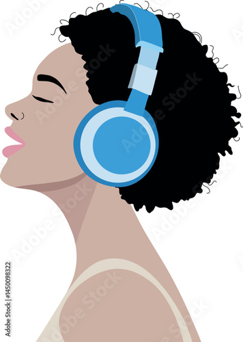 Peson listeting to music