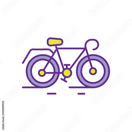 Bicycle Icon vector stock illustration