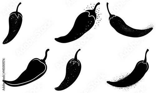 Chili Powder silhouette vector