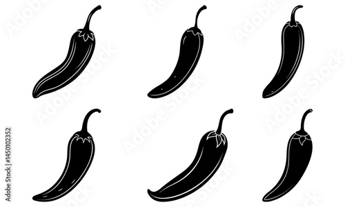 Cayenne silhouette vector