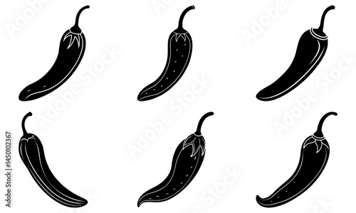 Cayenne silhouette vector