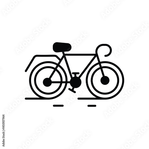 Bicycle Icon vector stock illustration