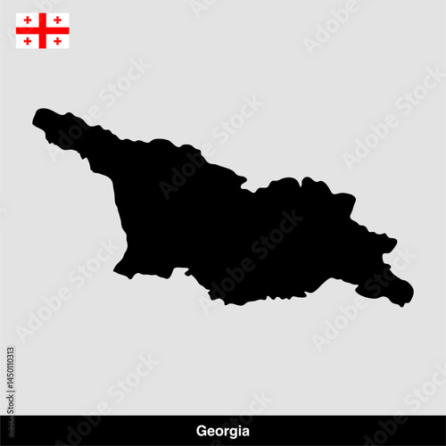 georgia country map vector
