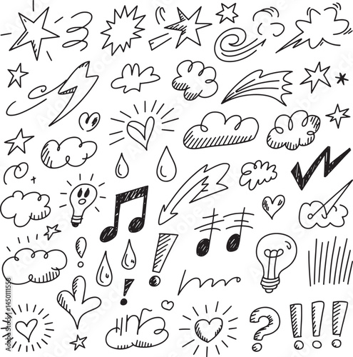 Hand-Drawn Doodle Icons.eps