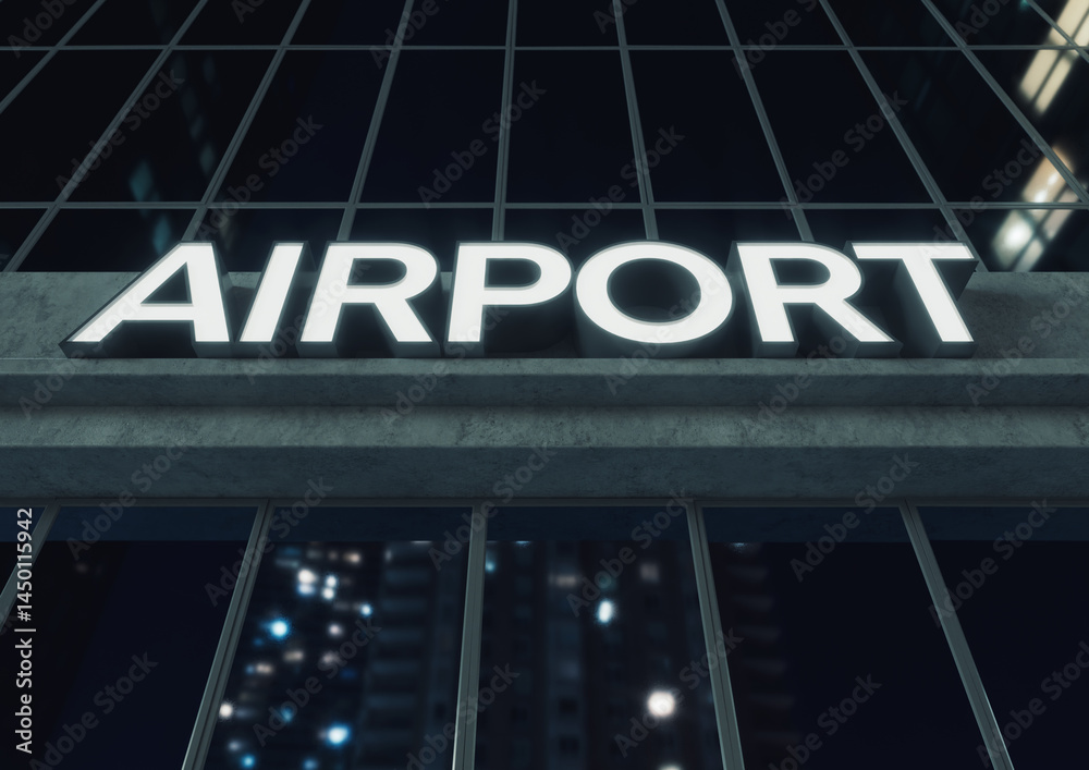 Airport Generic Building Signage Airport Generic Building Signage