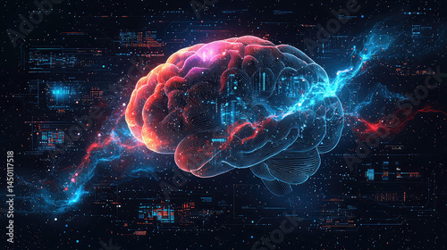 Digital Human Brain, Neural Network,  and Data Visualization