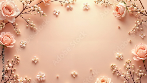 ピンクの花の風景