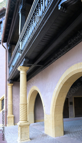 Canvastavla Les colonnes jaunes de l'ancienne douane, dit aussi Koïfhus à Colmar
