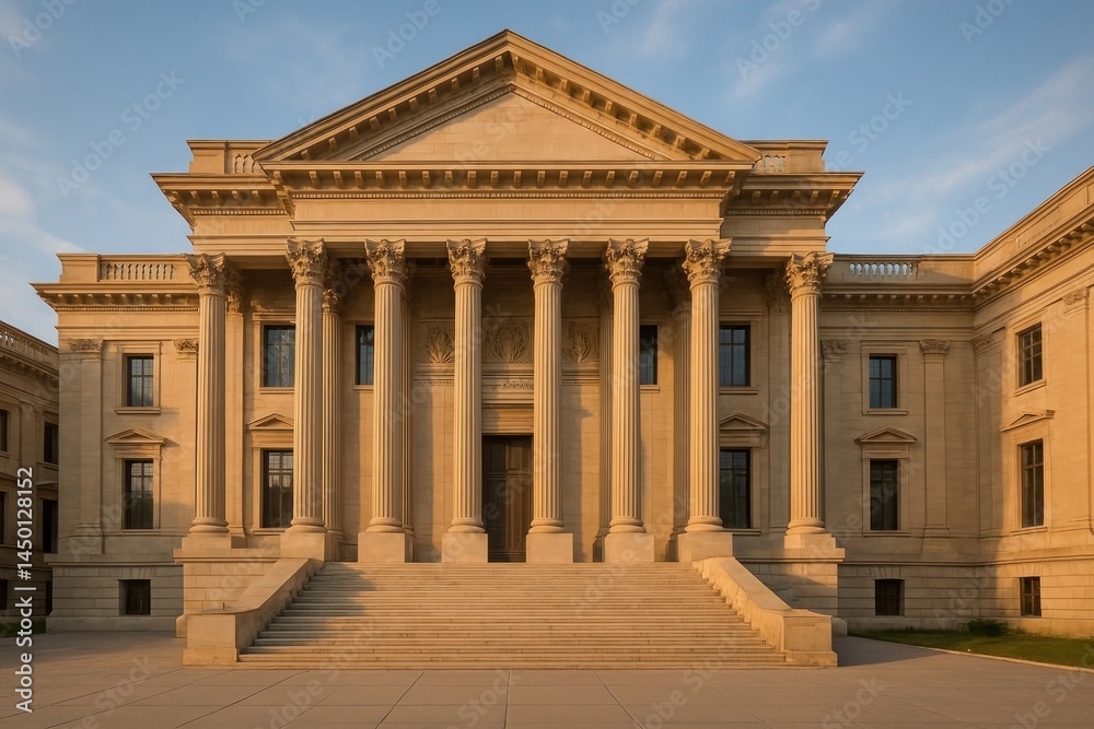 Obraz premium Historic neoclassical government building