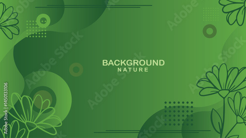 abstract art botanical background vector,wallpaper design,leaf,flower and tree with color green.minimal design for text,packaging and prints.