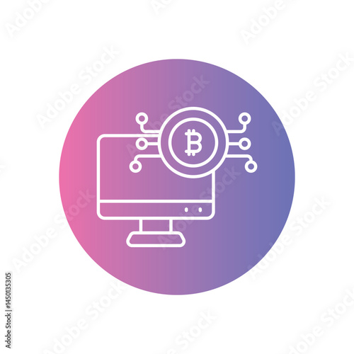 Mining Pool Icon vector stock illustration