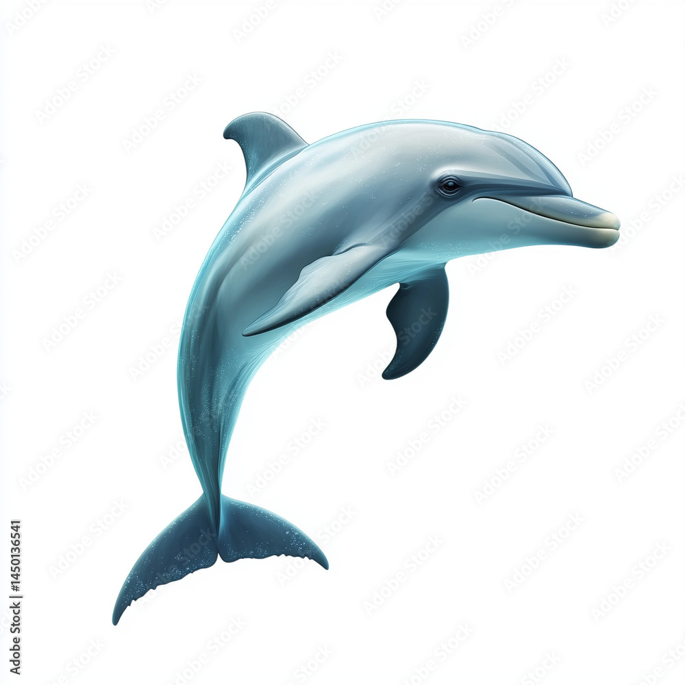 Obraz premium dolphin isolated on white background