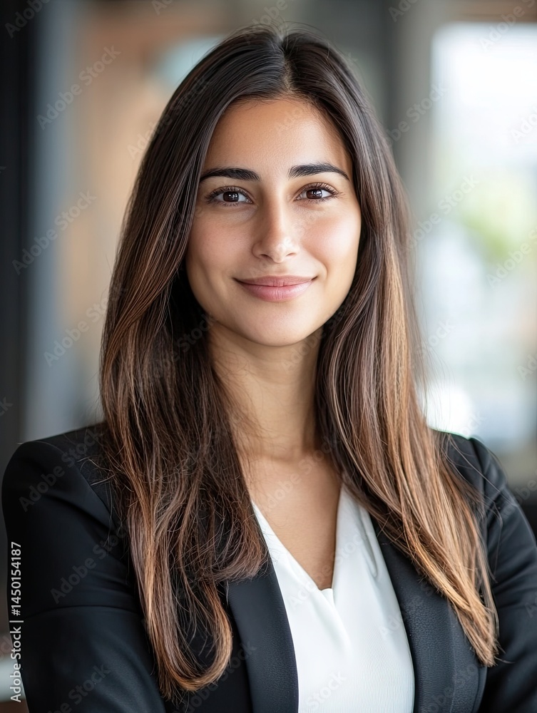 Confident businesswoman portrait with professional appearance in natural light Confident businesswoman portrait with professional appearance in natural light